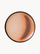 Pratos de sobremesa artesanal com vidrado reativo 70's, conjunto de 2