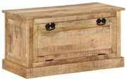 vidaXL Banco sapateira 85x40x45 cm madeira de mangueira maciça