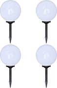 vidaXL Candeeiros de exterior 4 pcs LED 30 cm com estacas de enterrar