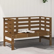 vidaXL Banco de jardim 111,5x53x71 cm pinho maciço castanho-mel