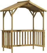 vidaXL Abrigo para barbecue 163,5x93x210cm madeira de pinho impregnada