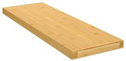 vidaXL Prateleira de parede 60x20x2,5 cm bambu
