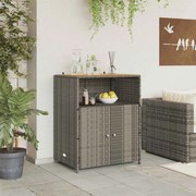 vidaXL Armário Cinzeto 70 x 50 x 87 cm Poliéster e Rattan Roly