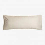 Fronha Agassi De Algodão Percal 180 Fios Creme Cannoli & 45 X 100 Cm - Sklum