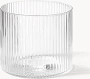 Copos artesanais com padrão em relevo Ripple, conjunto de 4, 200 ml