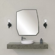 Espelho Decorativo Quartz – Preto – 70 cm x 60 cm