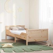 vidaXL Estrutura da Cama com colchão Castanho 80 x 200 cm