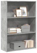 vidaXL Estante 80x30x114 cm derivados de madeira cinzento cimento