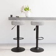 vidaXL Cadeiras de bar 2 pcs veludo cinzento