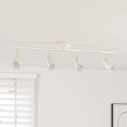 vidaXL Foco de teto Níquel escovado 70 x 9 x 12.5 cm Aço