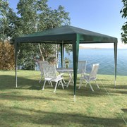 Outsunny Tenda Desmontável 3x3 m Tenda de Jardim com 4 Orifícios de Dr