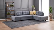 Sofá-Cama de Canto Manama – Cinzento – 280x85x206 cm