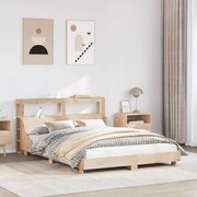 vidaXL Cama sem colchão 160x200 cm madeira de pinho maciça