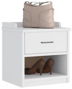 vidaXL Banco de entrada SANDNES Branco 45x40x50 cm pinho maciço