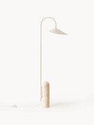 Candeeiro de pé regulável com base em travertino Arum