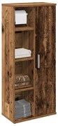 vidaXL Móvel p/ casa banho c/ suporte rolos 39x22x90 cm madeira velha