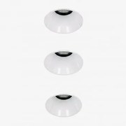 Pack De 3 Downlights Led Embutidos Sem Moldura Trimless Redondos Em Alumínio Luisiana Branco & Branco Cálido 2700k & Ø5,3 Cm & 6 W & 38º - Sklum