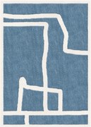 Tapete em lã artesanal de pelo curto Gotland