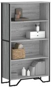 vidaXL Estante 80x31x137,5 cm derivados de madeira cinzento sonoma
