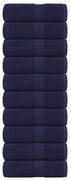 vidaXL Toalhas de rosto 10 peças FROGN Azul-marinho 30x30 cm 100% algodão