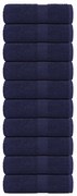 vidaXL Toalhas de rosto FROGN 10 peças Azul-marinho 30x30 cm 360 g/m²