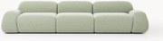 Sofá modular em bouclé Wolke (4 lugares)