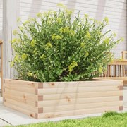vidaXL Vaso/floreira de jardim 70x70x23 cm madeira de pinho maciça