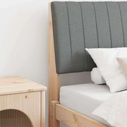 vidaXL Cabeceira estofada Cinza Escuro 100 cm