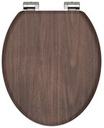 SCHÜTTE Assento de sanita com fecho suave DARK WOOD MDF