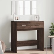 vidaXL Toucador com espelho 80x39x80 cm cor carvalho castanho