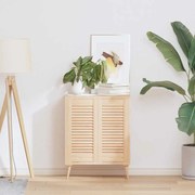 vidaXL Portas de armário 2 pcs com design de persiana pinho maciço