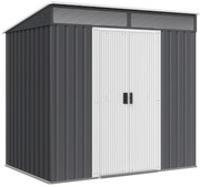 Abrigo de Jardim 2 m² 195x122x181,5 cm Abrigo de Armazenamento Metálic