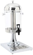 vidaXL Dispensador de sumo aço inoxidável 8 L
