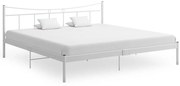 vidaXL Estrutura de cama metal 200x200 cm branco
