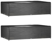 vidaXL Capas p/ mobília jardim 2 pcs 16 ilhós 325x205x90 cm retangular
