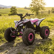 MINI MOTO 4 GASOLINA PARA CRIANÇAS 125cc Roan Ratte R8 automático com Marcha Atrás  Rosa