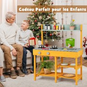 Cozinha de faz de conta para crianças com 16 peças de acessórios - Rosa