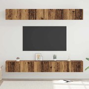 vidaXL Conjunto de móvel de TV 6 pcs Madeira antiga 60 x 30 x 35 cm