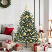 vidaXL Árvore de Natal Artificial Verde 120 cm PVC, Plástico e Aço