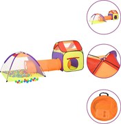 vidaXL Tenda de brincar infantil com 250 bolas 338x123x111 cm multicor