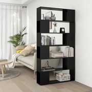 vidaXL Estante/divisória 100x24x188 cm preto