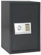 vidaXL Cofre Digital Eletrónico com Prateleira Cinza Escuro 40x35x60 cm Aço