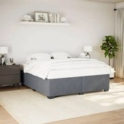 vidaXL Estrutura de cama sem colchão 180x200 cm veludo cinzento-escuro