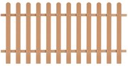vidaXL Cerca de estacas em WPC 200x100 cm