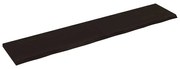 vidaXL Tampo de mesa 200x40x(2-4) cm carvalho tratado castanho-escuro