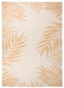 vidaXL Tapete de tecido plano para exterior 120x170 cm padrão folhas