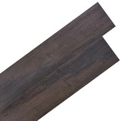 vidaXL Tábuas de soalho PVC auto-adesivo 5,02m² 2 mm castanho escuro