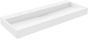 Mexen Ava lavatório de bancada em compósito 2/O 120 x 46 cm, branco - 23011202