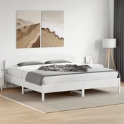 vidaXL Cama sem colchão 180x200 cm madeira de pinho maciça branco