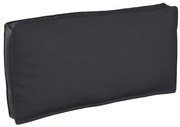 vidaXL Almofada de Palete para Assento/Encosto preta 120x60x12 cm em Tecido Oxford